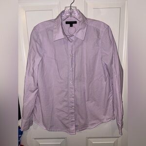 Banana Republic Women's Light Purple Button Down Shirt